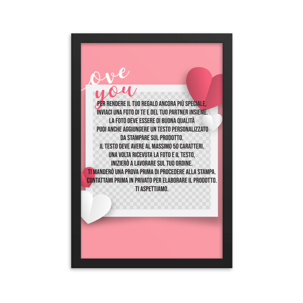 Framed photo paper poster