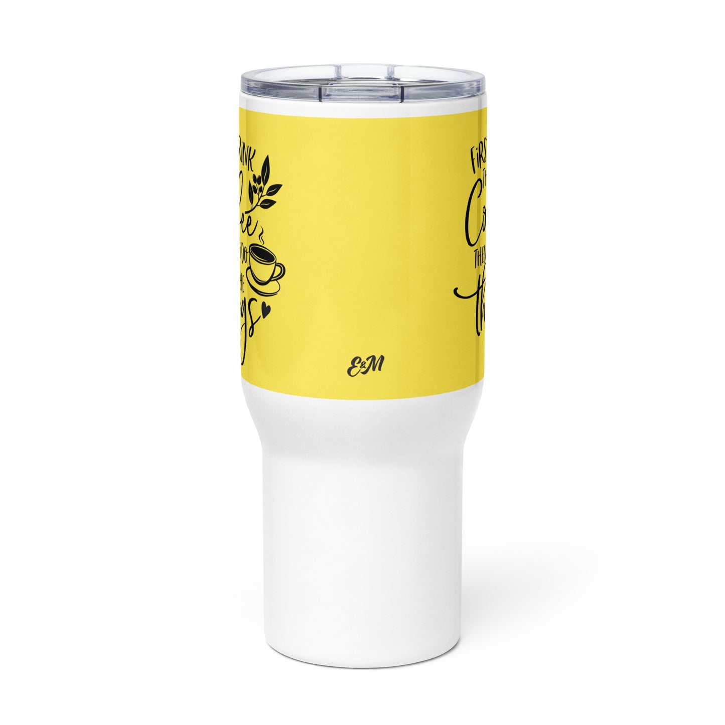 Travel mug with a handle Tazzina da viaggio con manico: la tua tazza preferita, ovunque tu vada