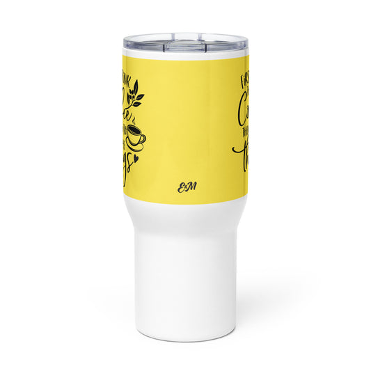 Travel mug with a handle Tazzina da viaggio con manico: la tua tazza preferita, ovunque tu vada