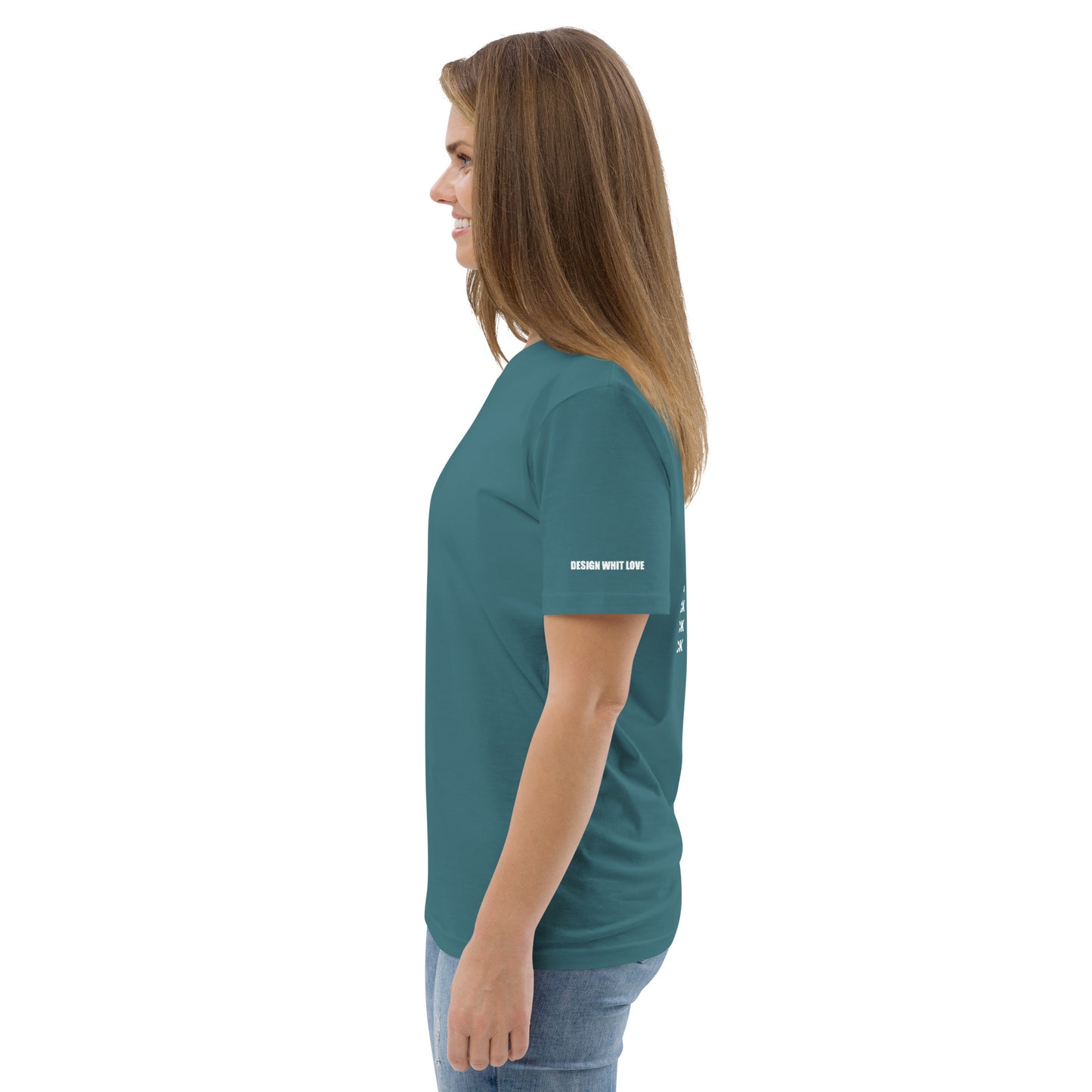 Unisex organic cotton t-shirt con stampa