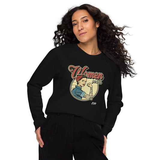 Unisex organic raglan sweatshirt