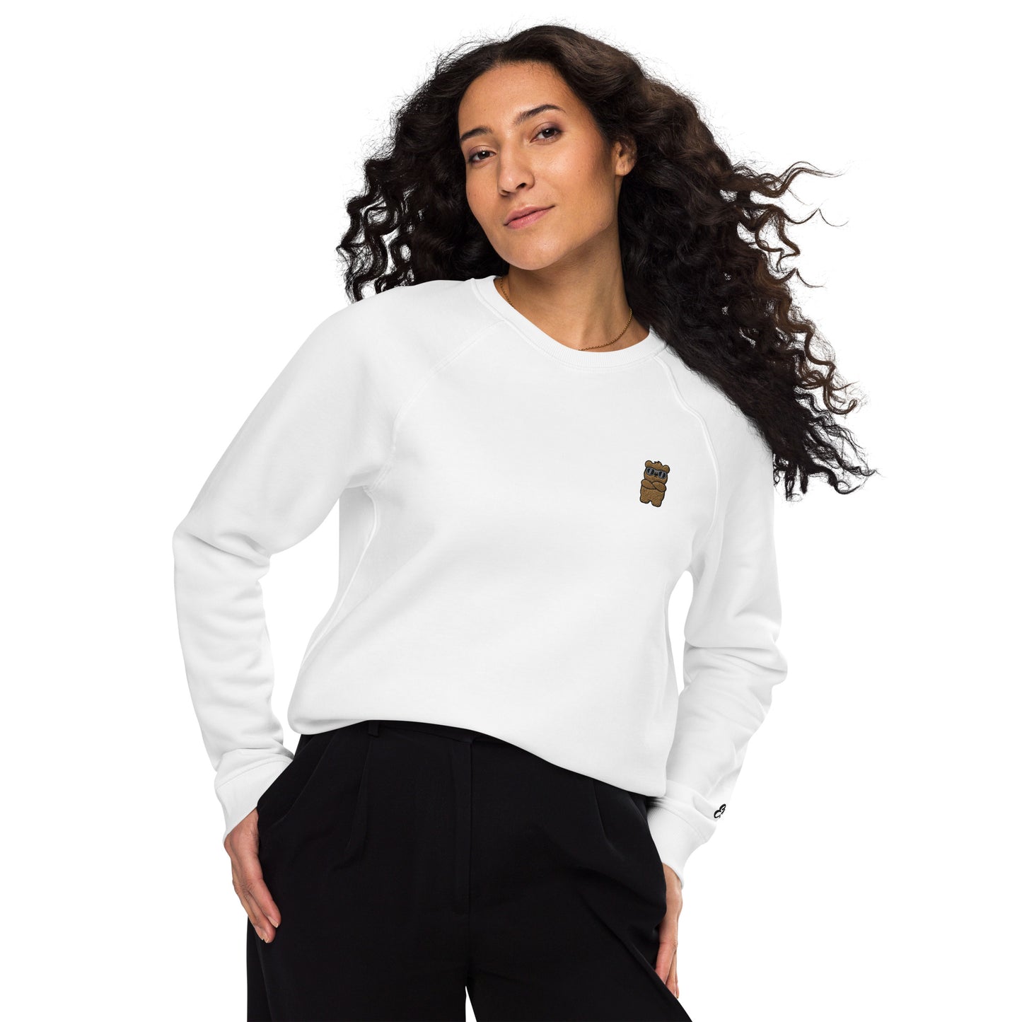 Unisex organic raglan sweatshirt Felpa unisex in raglan organico