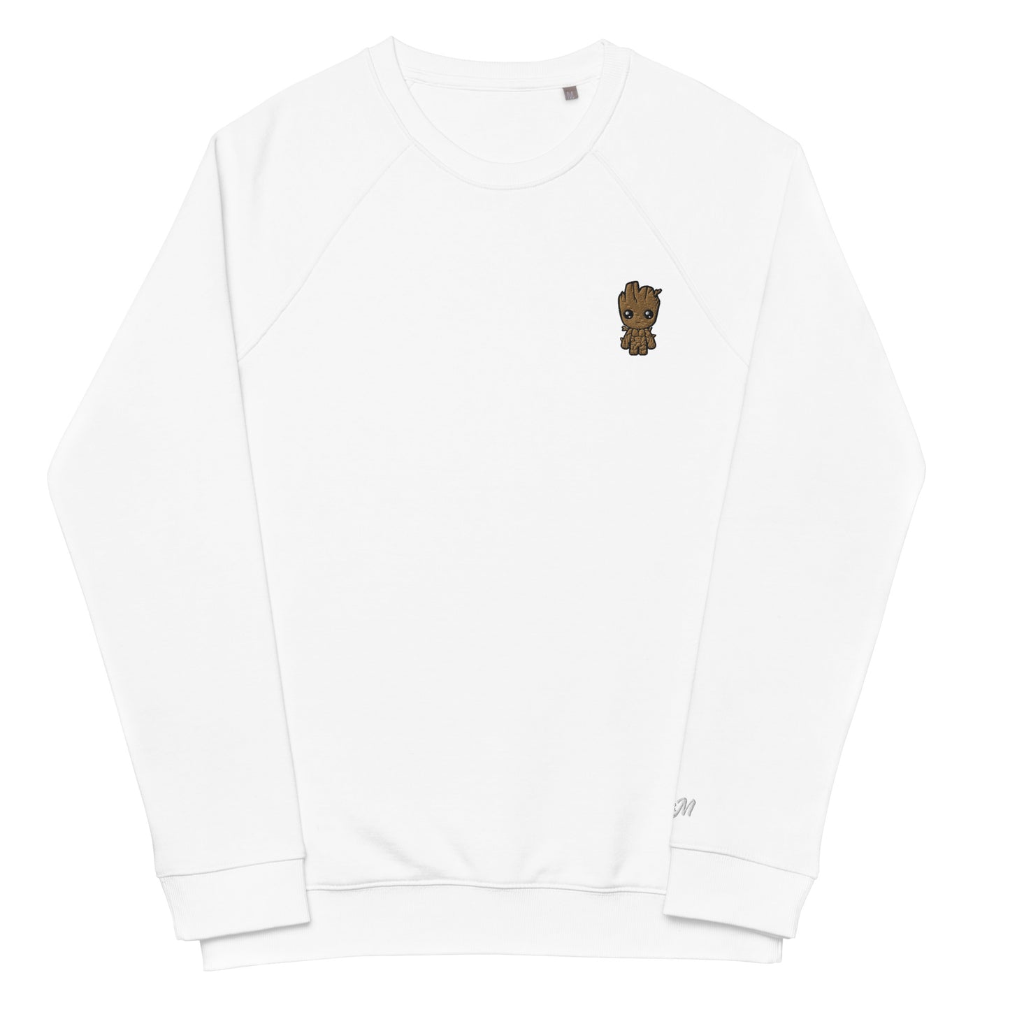 Unisex organic raglan sweatshirt